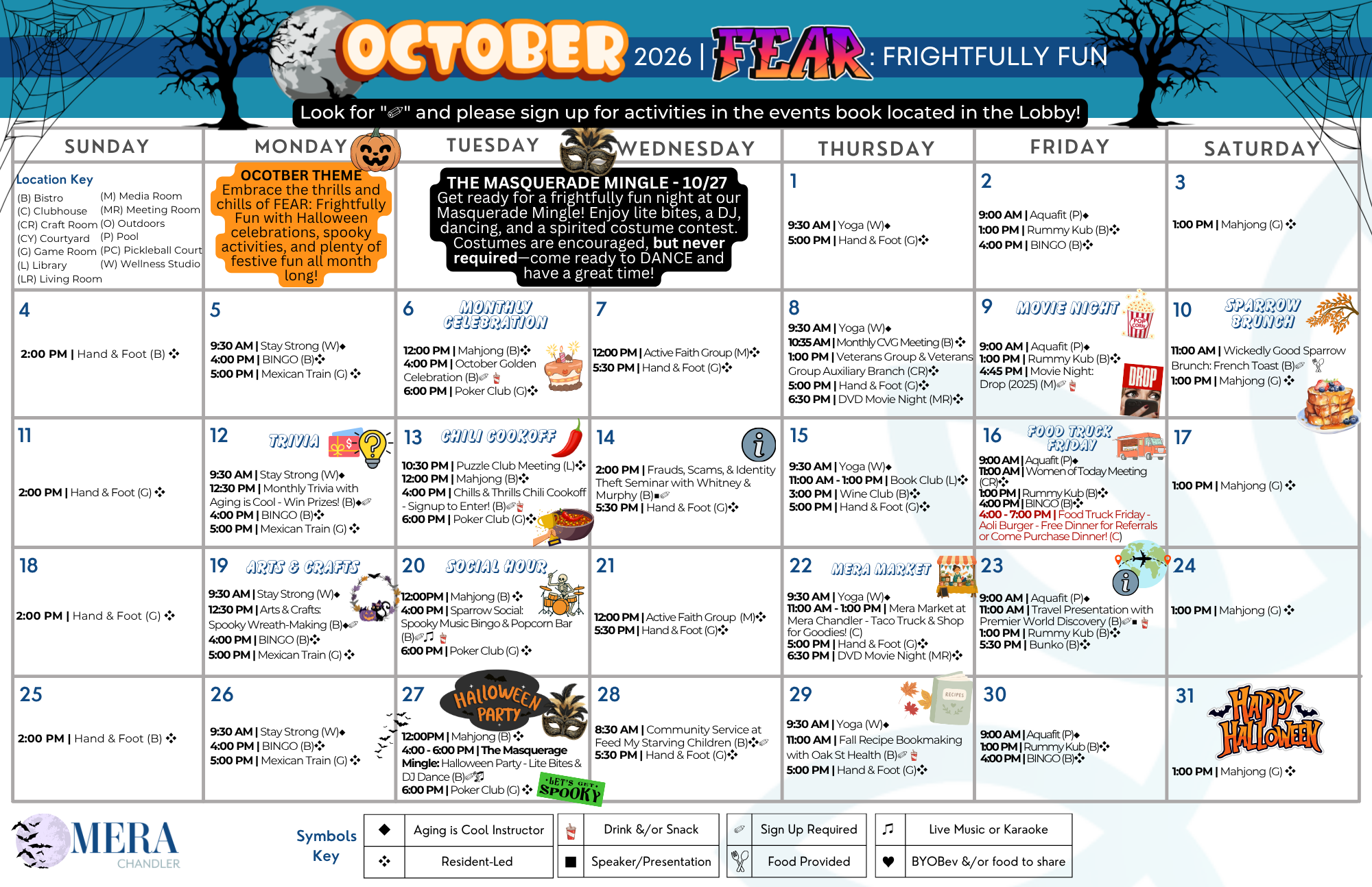 October Event Calendar