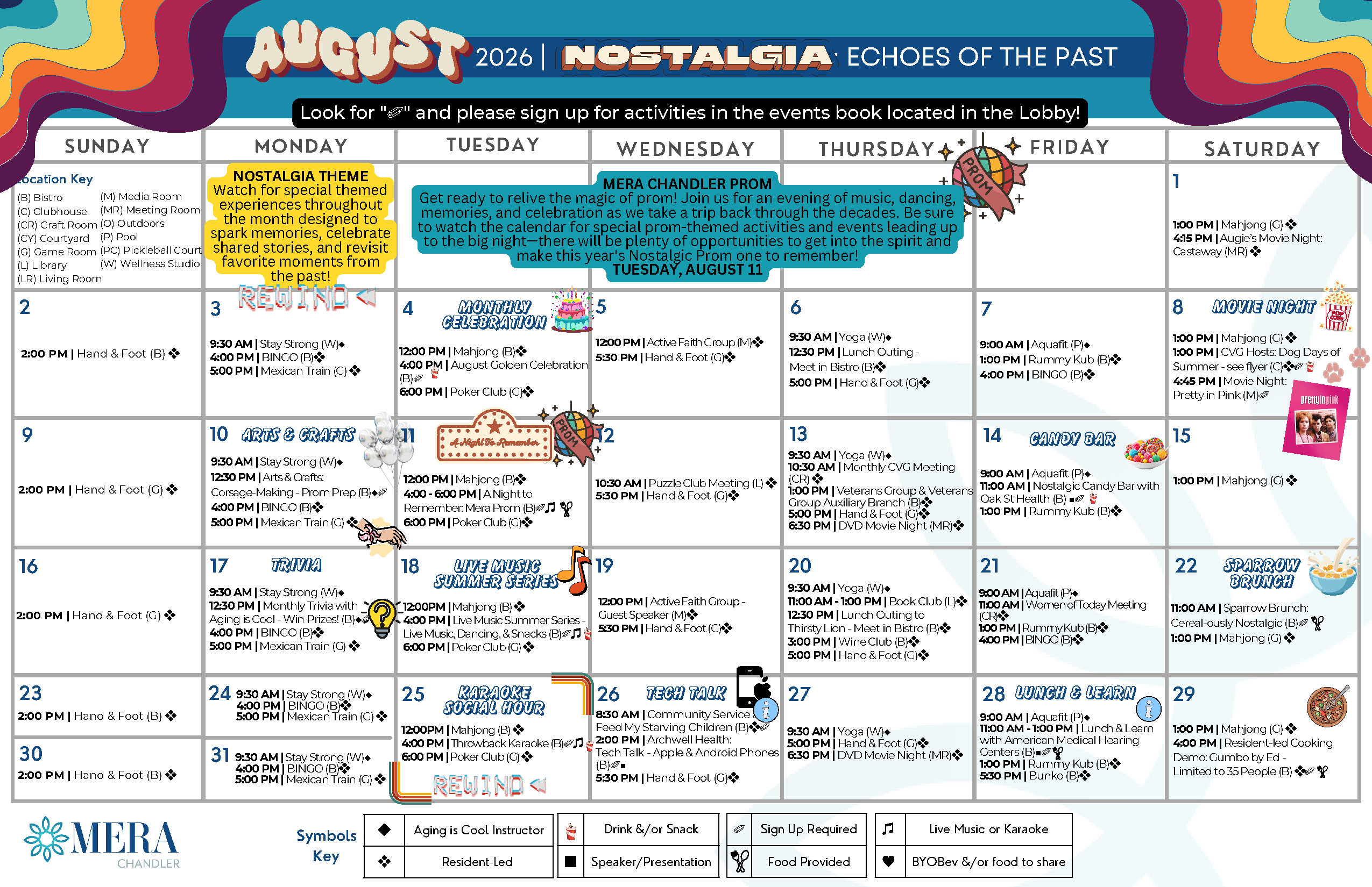 August Event Calendar